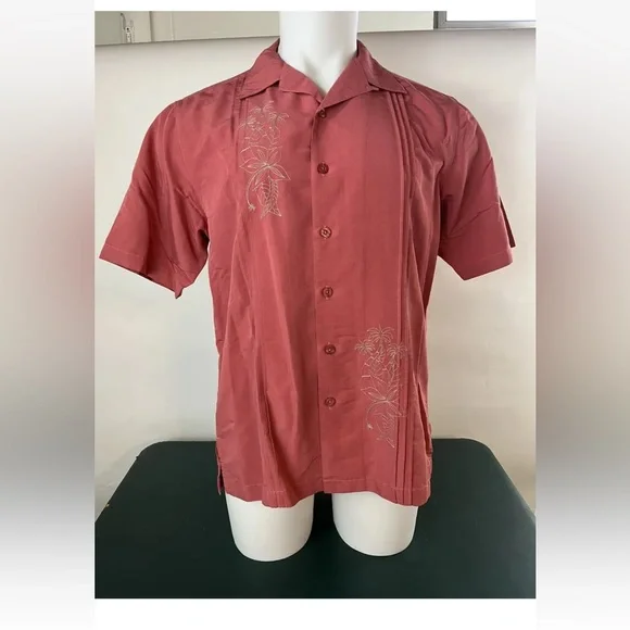 Weekender Luau Edition Men's Short Sleeve Button Down Shirt Sz Medium (93) - Picture 2 of 9